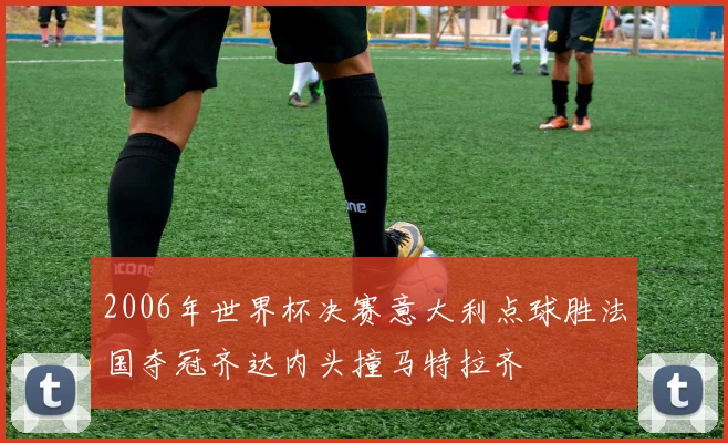 2006年世界杯决赛意大利点球胜法国夺冠齐达内头撞马特拉齐